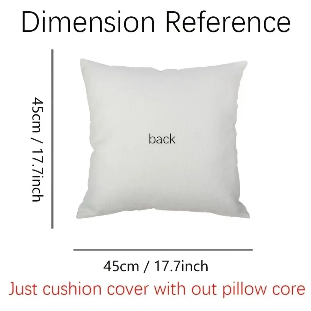 4pcs, Family & Home Throw Pillowcase Linen Cushion Cover For Living Room B12